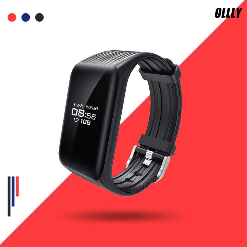 K1 sports smart watch continuous heart rate monitoring IP67 waterproof call information synchronization bracelet | Электроника