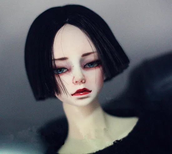 

BJD doll wigs part in the middle short straight hair/wigs High suitable for 1/4 1/3 BJD SD DD doll accessories
