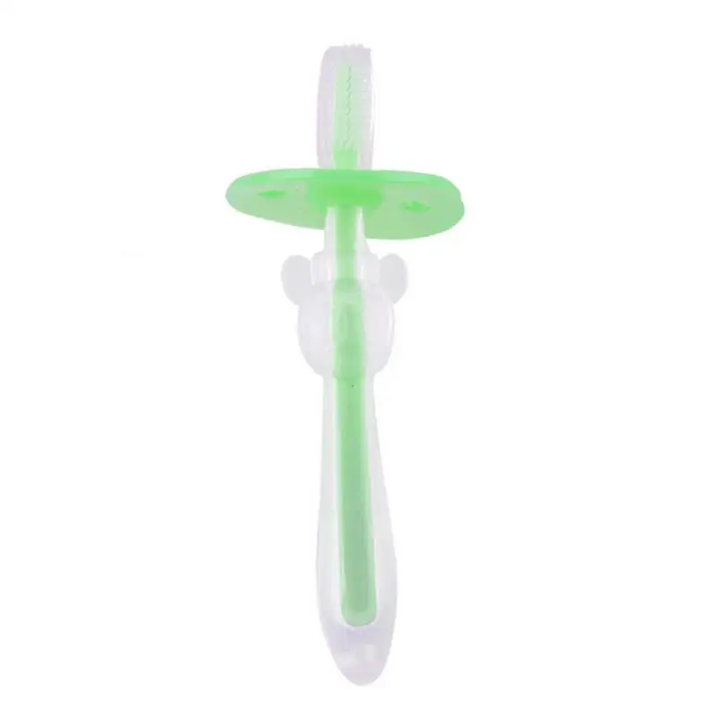 1 Pc New Soft Silicone Baby Toothbrush Bristle Deciduous Teeth Toothbrush Dental Oral Care for Babies Kids Training Brush Tool - Цвет: 03