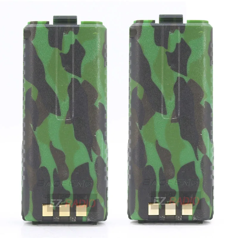 3800mAh Camo 2pcs BL-5 Baofeng UV-5R Батарея 3800 мАч Baofeng Батарея Кабель зарядного устройства USB кабель для BF-F8 uv 5r uv5r UV-5RE UV-5RA 5RB 5RL F8+ F8HP - Цвет: 3800mAh Camo 2pcs