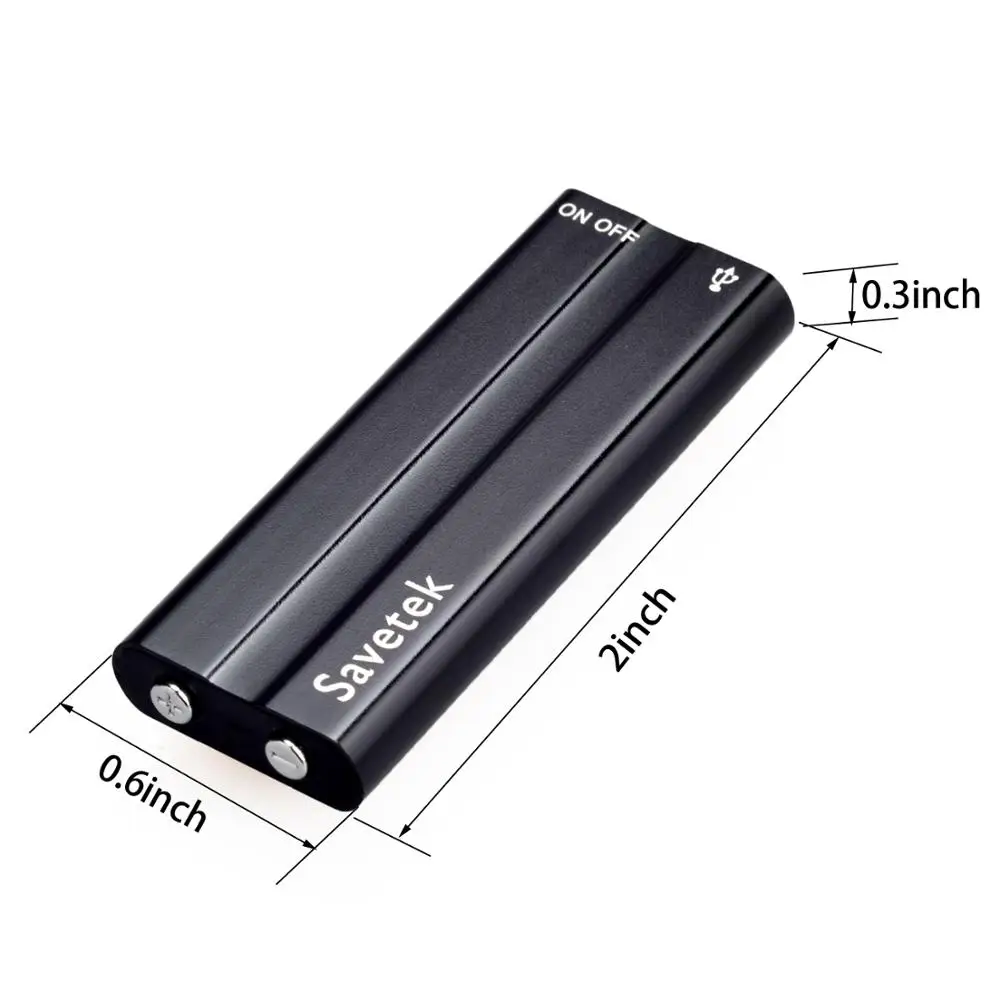 Миниатюрная USB ручка Savetek Голосовая активация 8 ГБ 16 цифровой диктофон с MP3 плеером