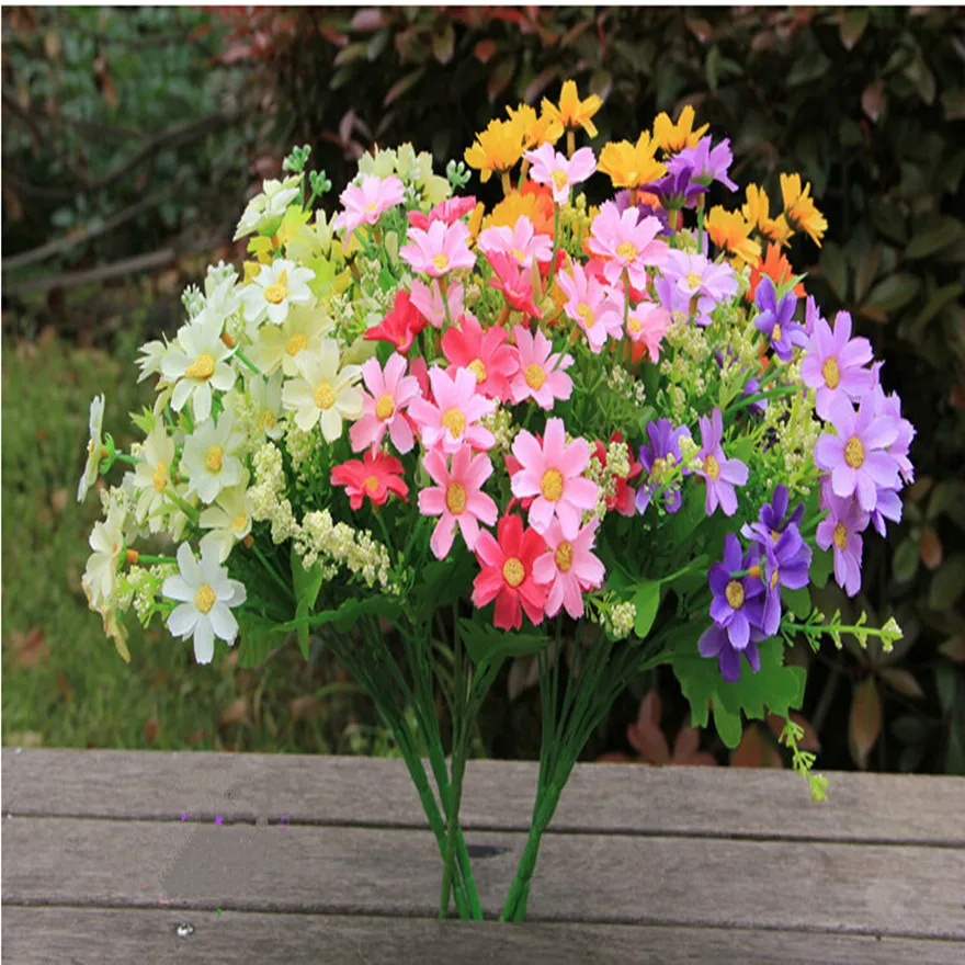 2019 Новый 1 букет искусственных Свадебные фестивали вечерние украшения Дейзи