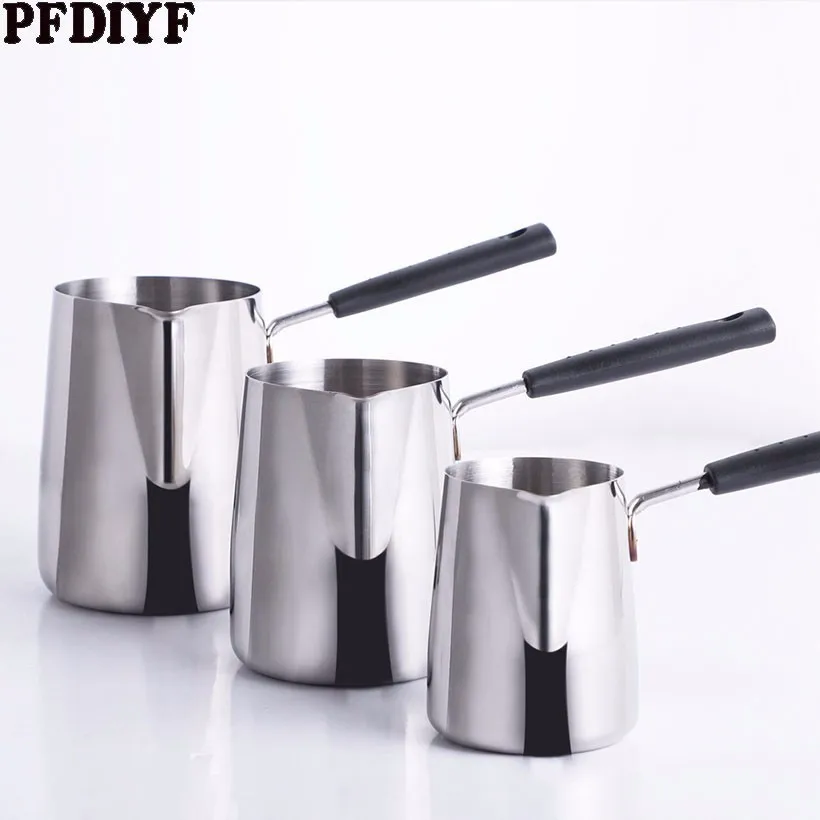 Кофейник с длинной ручкой Moka Pot 304 из нержавеющей стали кофейник для таяния масла
