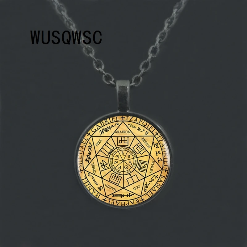 Wusqwsc 2018 уплотнения семи кулон Архангел колье серебристого цвета Цепочки и