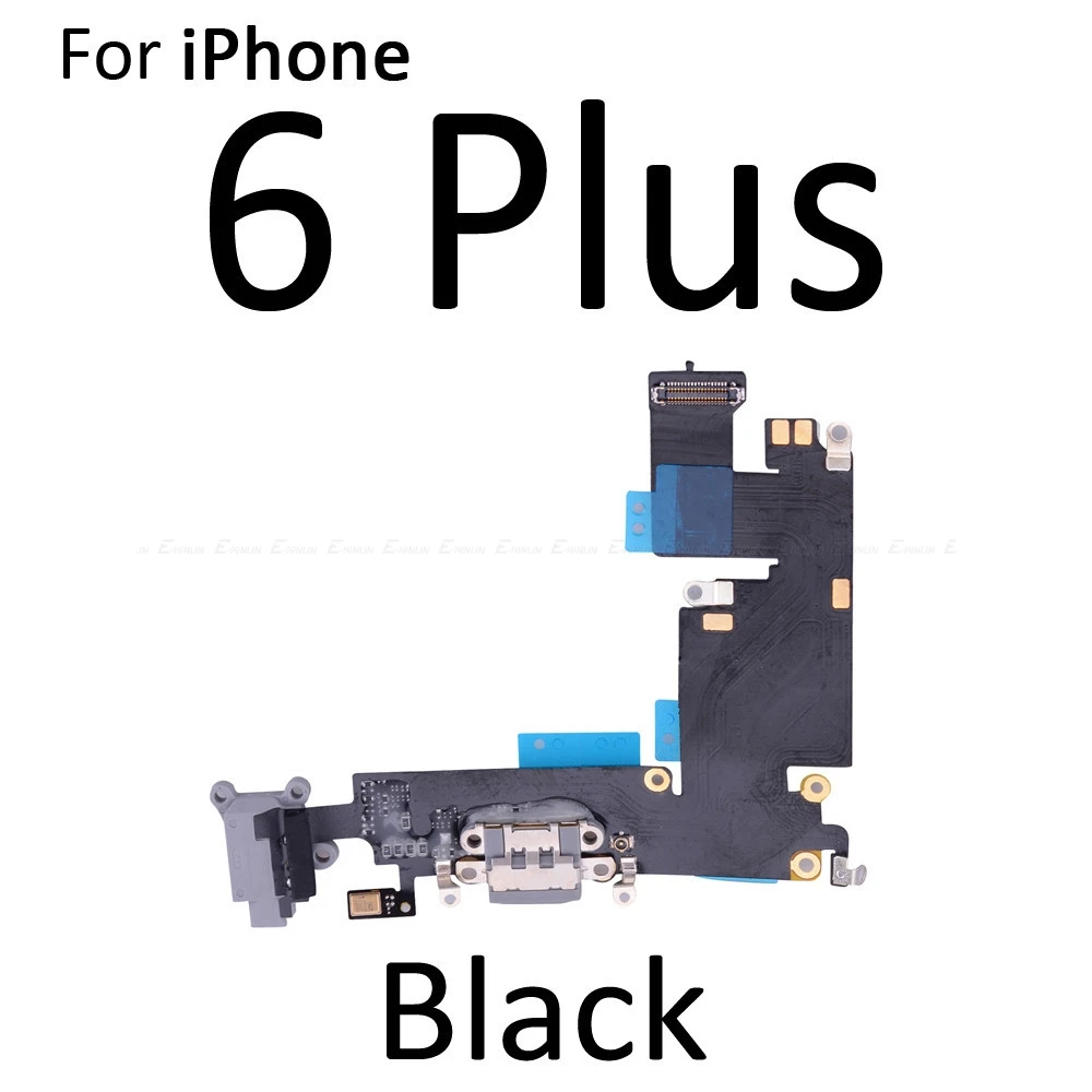 USB док-коннектор, зарядный порт гибкий кабель для iPhone 4S 5 5S SE 6 6S Plus USB зарядное устройство штекер гибкий кабель, запчасти для ремонта