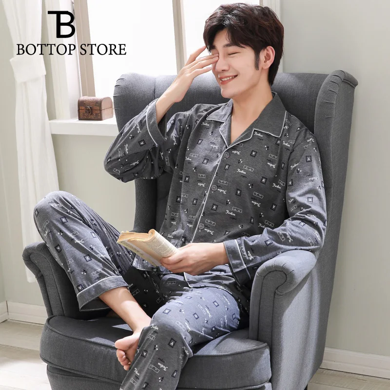 Мужские пижамные комплекты пижамы для мужчин ночные рубашки сна ночная одежда