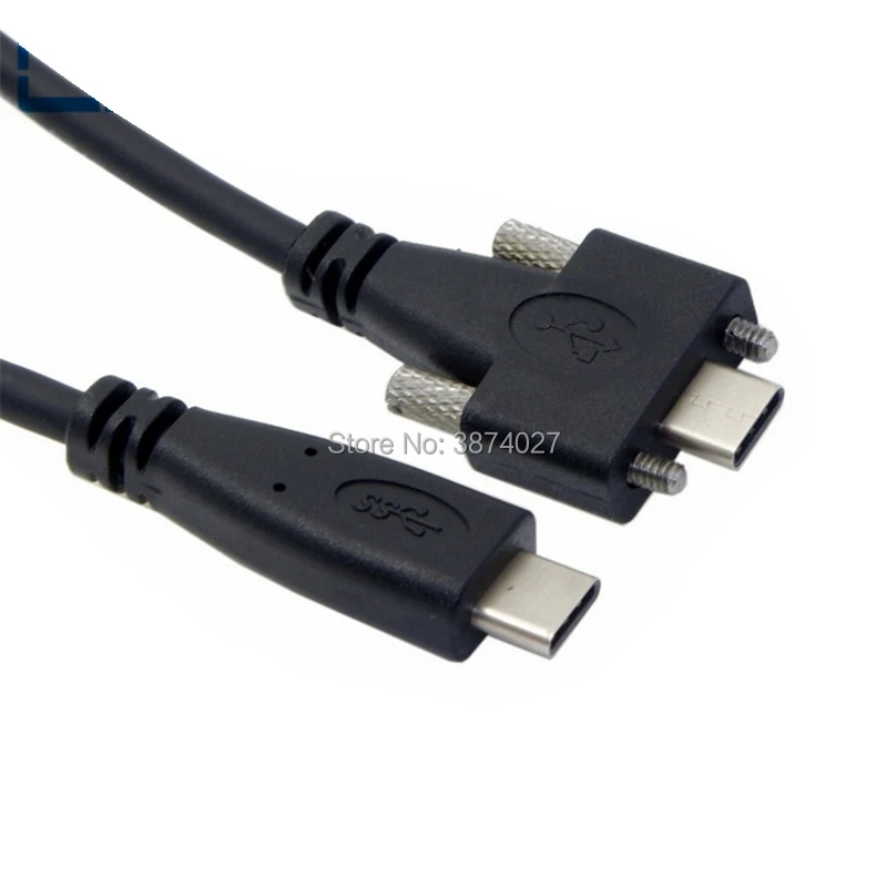 Кабель для передачи данных с двумя винтами USB-c USB 3 1 типа c папа-USB Type-c папа 10 Гбит/с