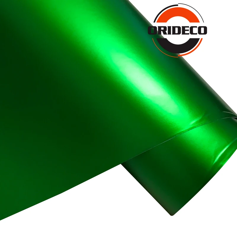 50 см * 200 см/300 Apple Green матовая металлическая Автомобильная виниловая пленка с