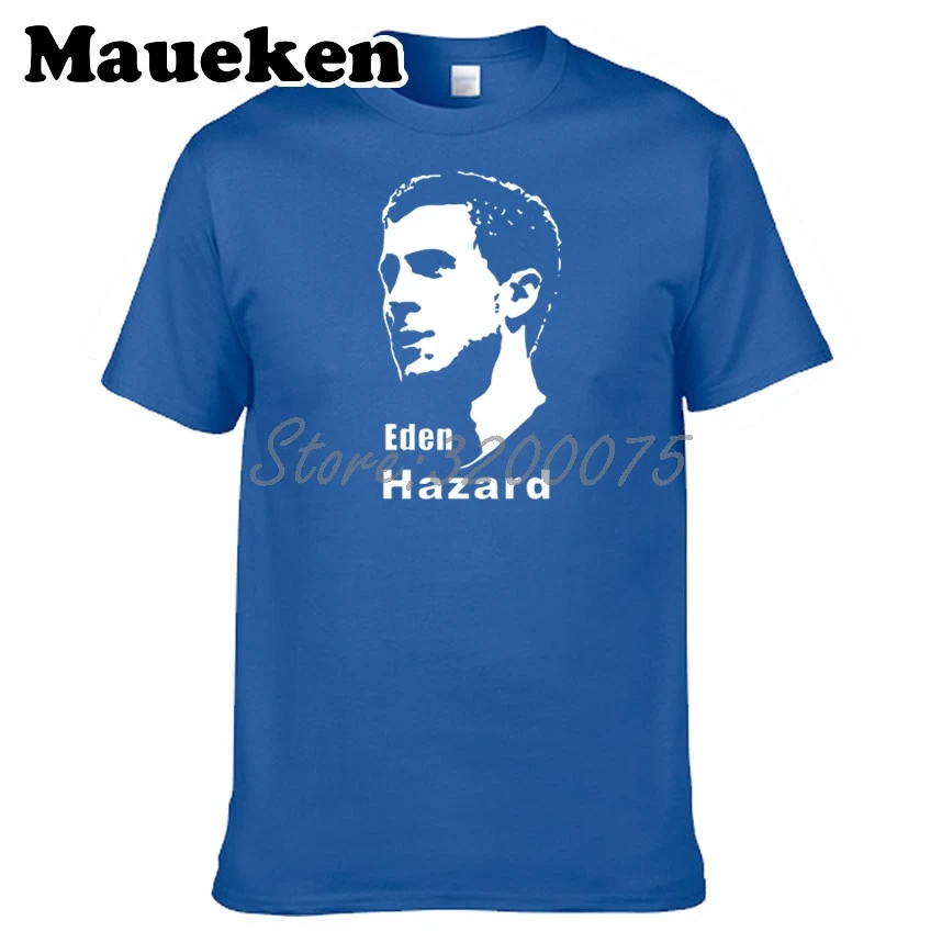 Мужская футболка Челси Eden Hazard 10 Fun с изображением гитары футболки из 100% хлопка