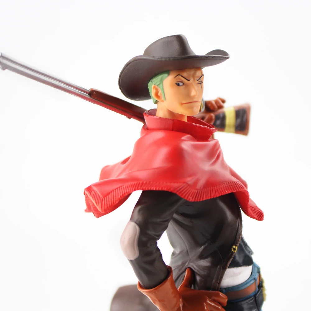22 см аниме One Piece Luffy's соломенная шляпа Пираты Roronoa Зоро ковбой с пистолетом