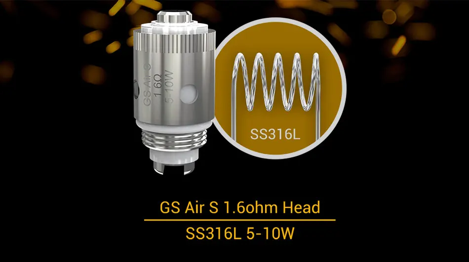 Eleaf GS Air S 1.6ohm головка iTap катушка SS316L материал представляет MTL Vaping отличный вкус подходит для Eleaf iTap комплект