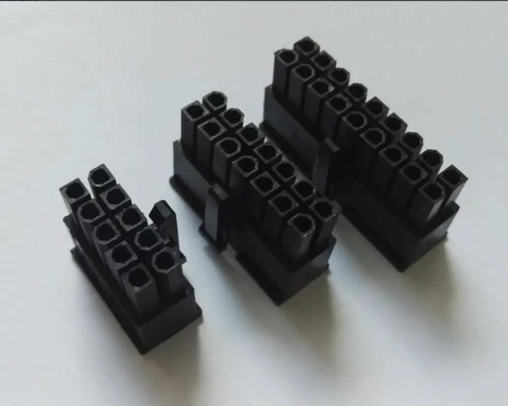 5557 4.2mm 2P 4P 6P 8P 10P 12P 14P 16P 18P 20P 22P 24PIN black male plug plastic shell for computer power connectors Housing