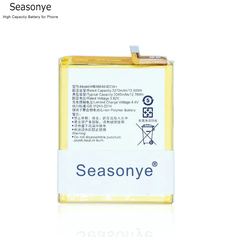 Seasonye 3270 мАч/12.50Wh HB386483ECW + аккумулятор для сотового телефона Huawei Честь 6X MLA AL00 AL10 G9