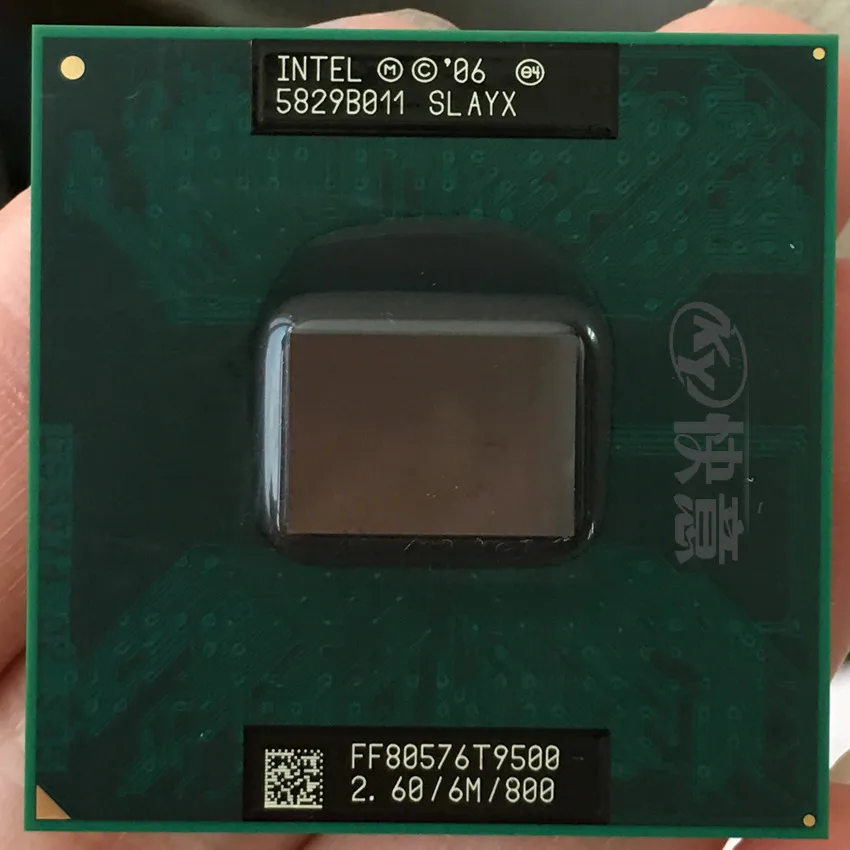 Original Intel Core 2 Duo t9500 laptop processor 6M Cache 2.6GHz 800 Dual-Core Laptop cpu for 965 chipset
