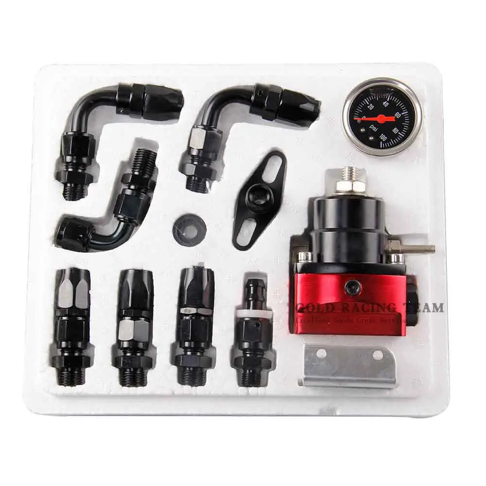 GRT Универсальный Полный черный обходной канал распыления FPR топлива Давление