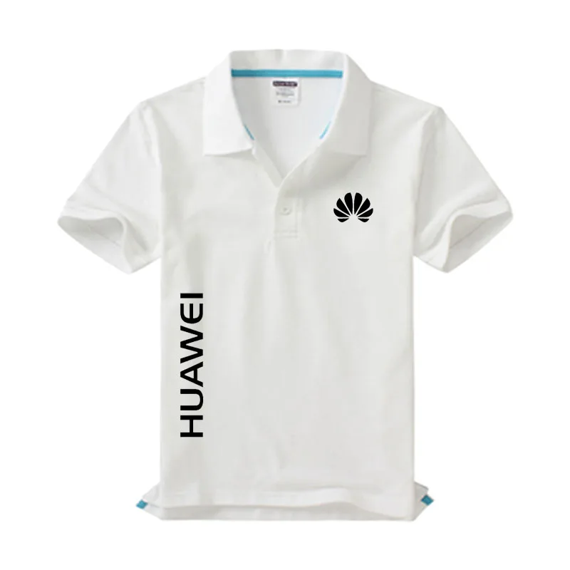 Новый HUAWEI логотип мужские рубашки-поло по оптовым ценам высокого качества