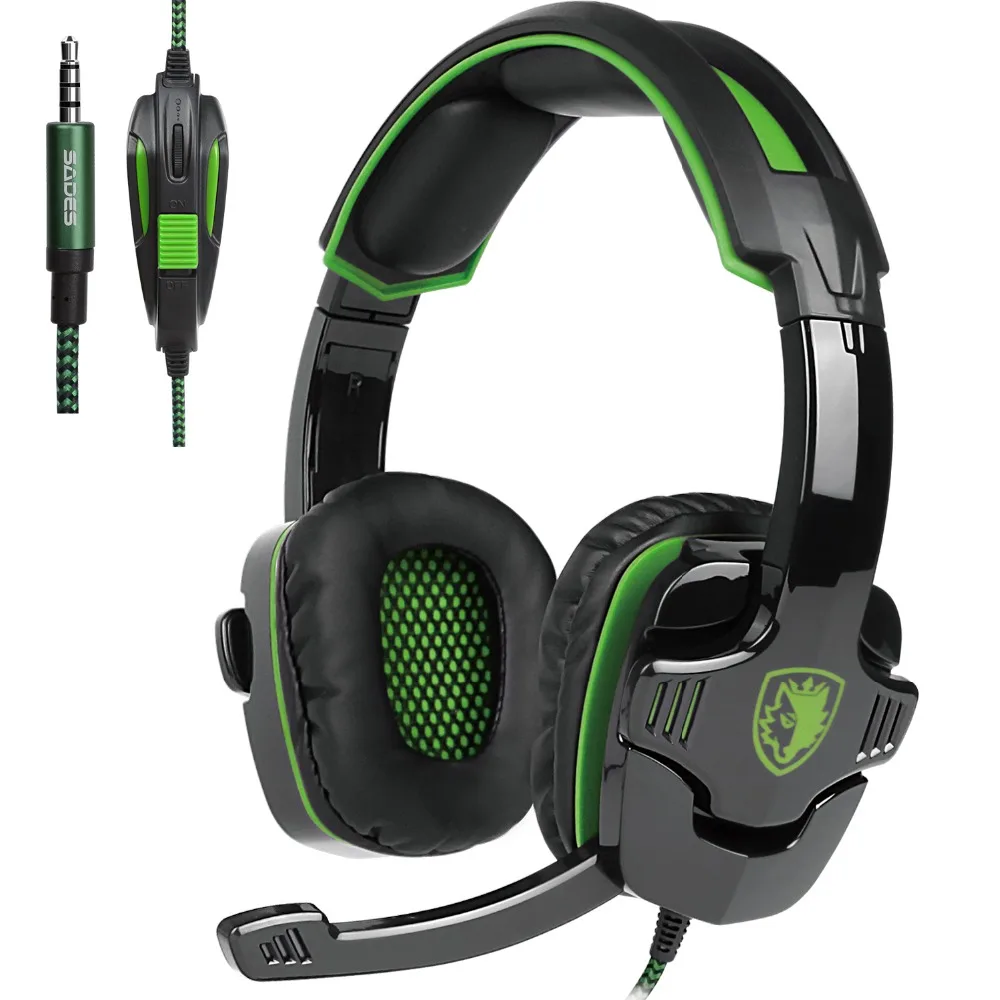 Игровые наушники Sades SA 930 Casque PS4 набор головок проводные с микрофоном для ПК
