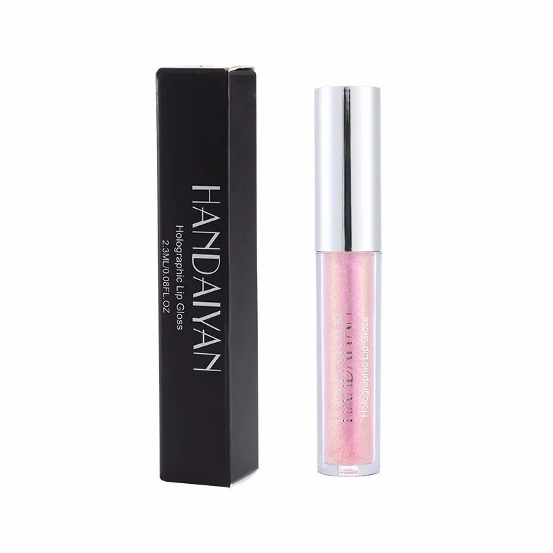 HANDAIYAN Mermaid Lip Gloss Shimmer Lipstick Waterproof Lipgloss Shiny Glitter Lip Gloss Long Lasting Liquid Metallic Makeup - Цвет: 001