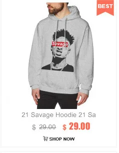 21 Savage худи 21 Savage толстовки с длинным рукавом хлопковый пуловер с капюшоном Фиолетовый XL популярные теплые свободные мужские толстовки
