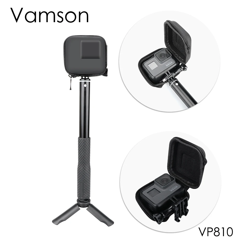 Vamson Mini EVA чехол для хранения Защитная сумка Go Pro Hero 8 7 6 5 черный серебристый белый