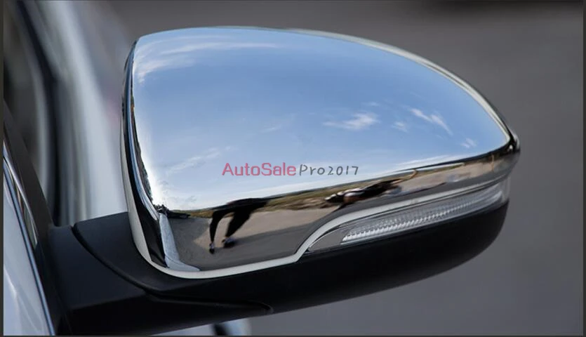 Цвет и серебро углеродного волокна для 2015 2016 HYUNDAI TUCSON TL хромированная боковая