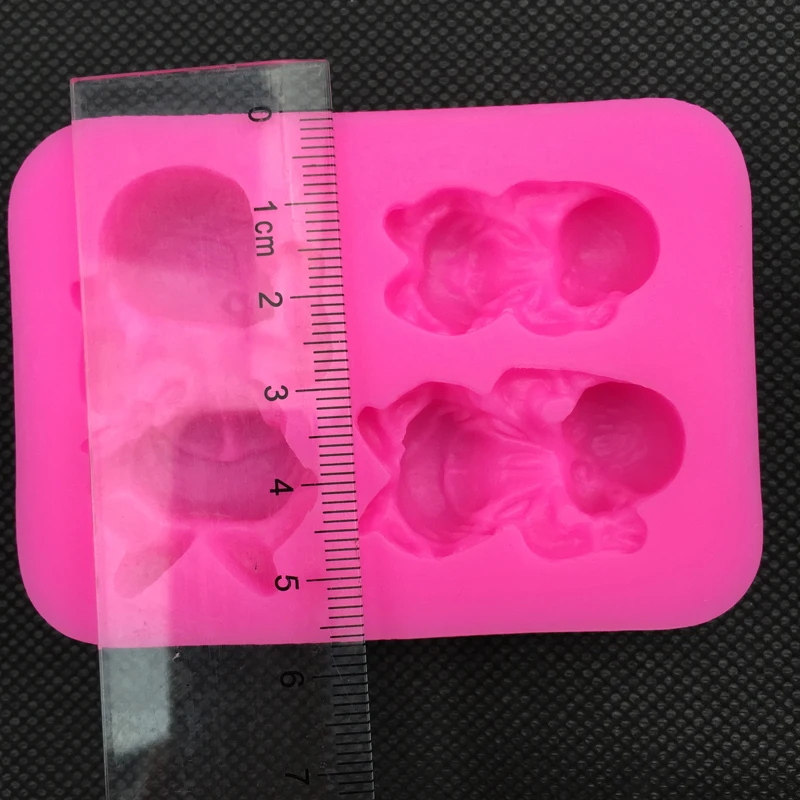 3 детские формы 3D обратного сахара Пищевая силиконовая форма для мыла из