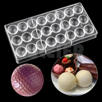 baking pastry tools golf shape polycarbonate moldkitchen supplie food grade plastic chocolate cake tool candy mould