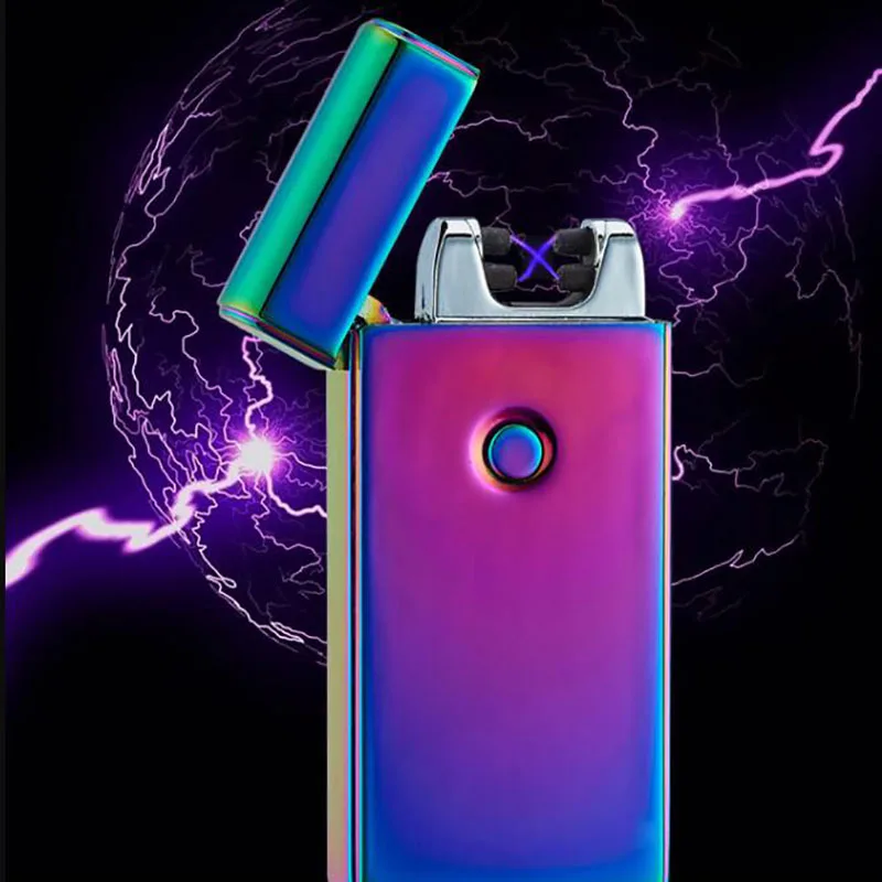 Двойная импульсная кросс дуговая USB перезаряжаемая Зажигалка для сигар