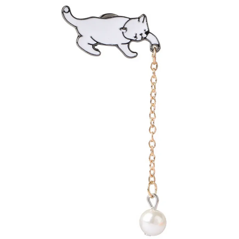 2018 креативная новая брошь в стиле аниме милый кот капля масло сумка рубашка