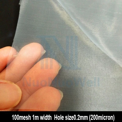 100MESH NuoNuoWell 1 м ширина 80-500Mesh пищевой нейлоновый сетчатый фильтр ткань DIY микрон вино пиво ПИВОВАРЕНИЕ чай фильтр с сеткой - Цвет: 100MESH