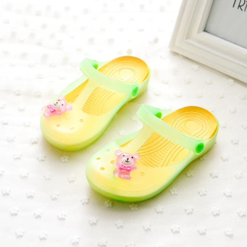 2017 Новых Летних Девочек Сандалии Марка Дизайн Желе Цветов Принцессы Девушки