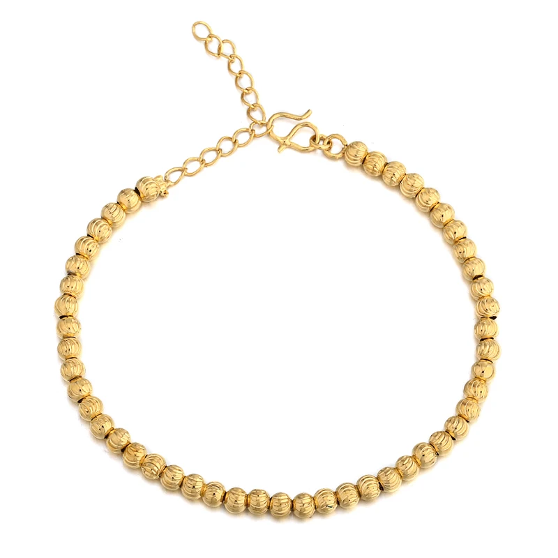 Браслеты на цепочке с шариками для женщин/мужчин ювелирные изделия регулируемые