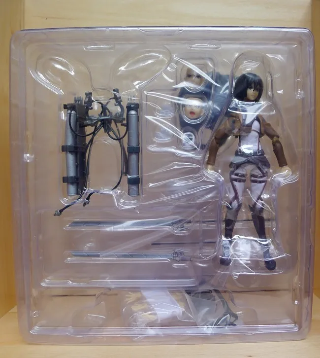 Аниме атака на Титанов Эрен Микаса Акерман Леви/риваиль Figma ПВХ фигурка модель игрушки