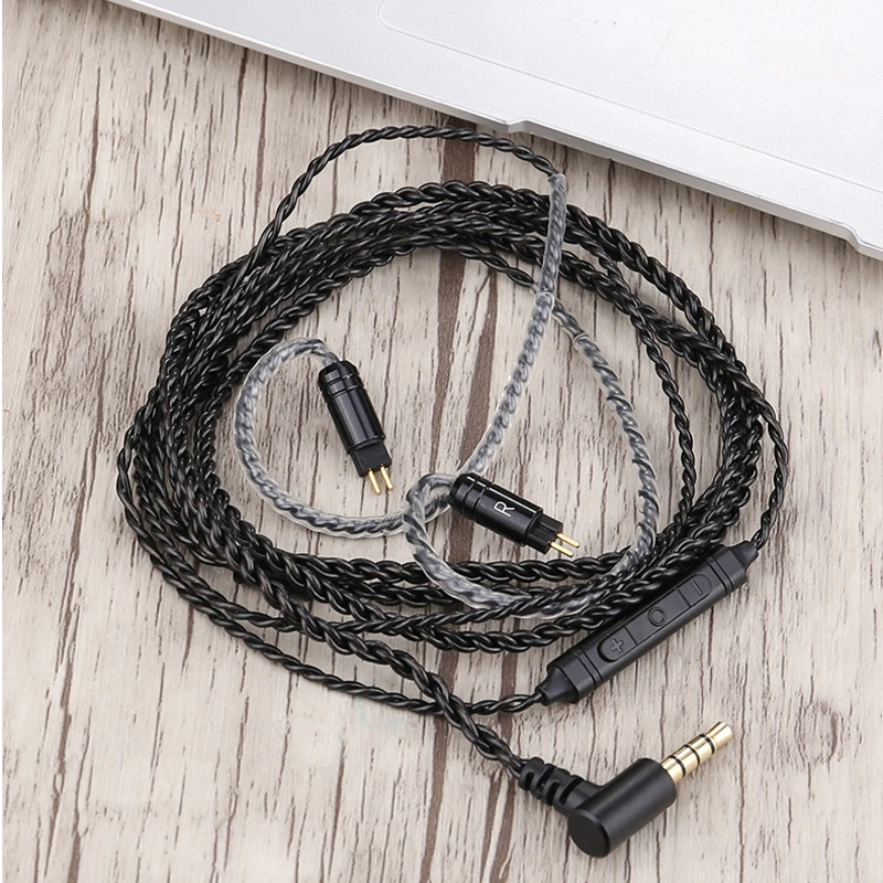 0.78mm series Кабель для наушников MMCX для Shure SE215 SE535 для Sennheiser IE80 IE8 IE8I W4r TF10 A2DC IM50 Cks1100is монокристаллический медный кабель - Цвет: 0.78mm series