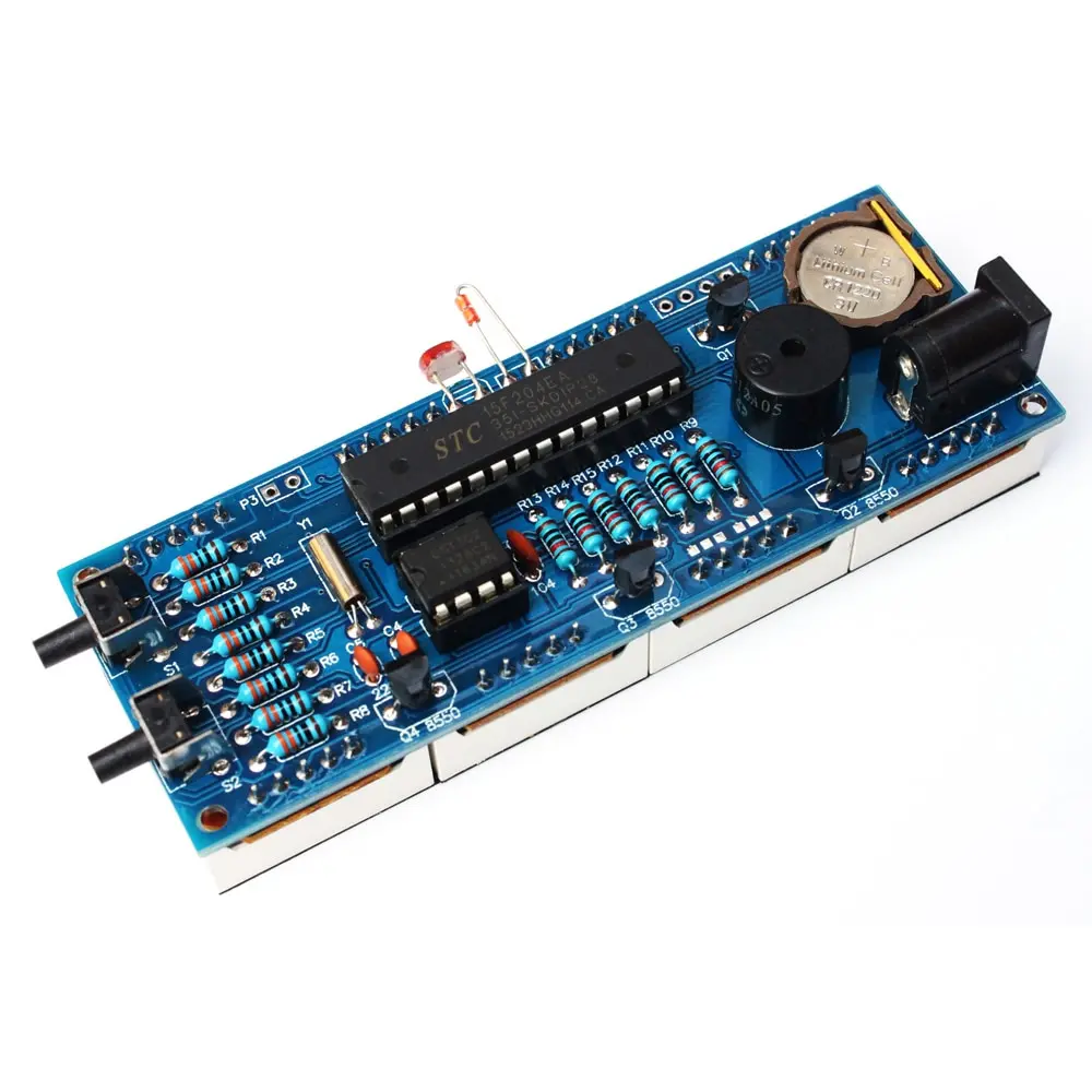 Стильные цифровые часы DIY Kit компактный 4-цифра светодиодные аксессуар свет