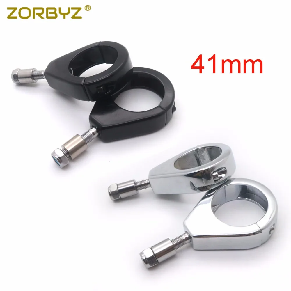 ZORBYZ мотоциклетный 41 мм черный/хромированный металлический поворотный