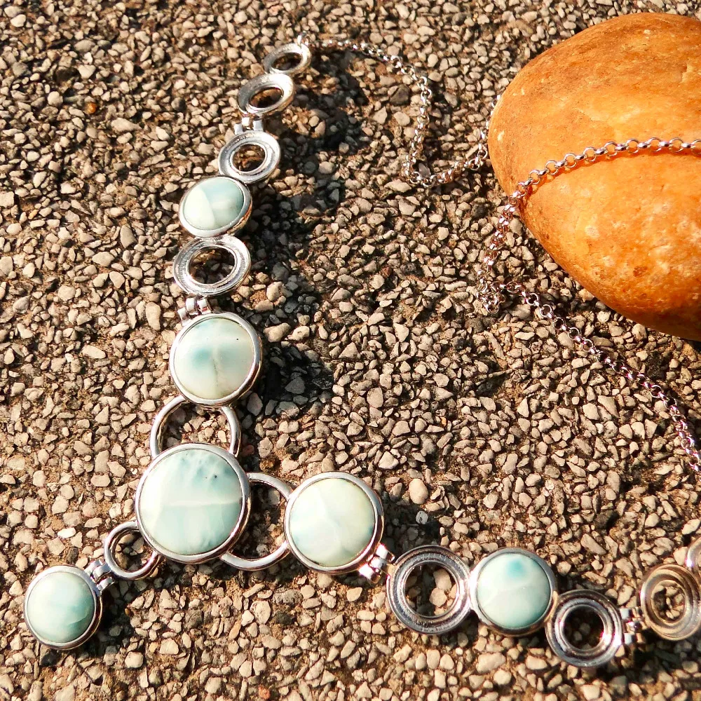 Богемное ювелирное ожерелье из натурального лиримара Y образной формы подвеска