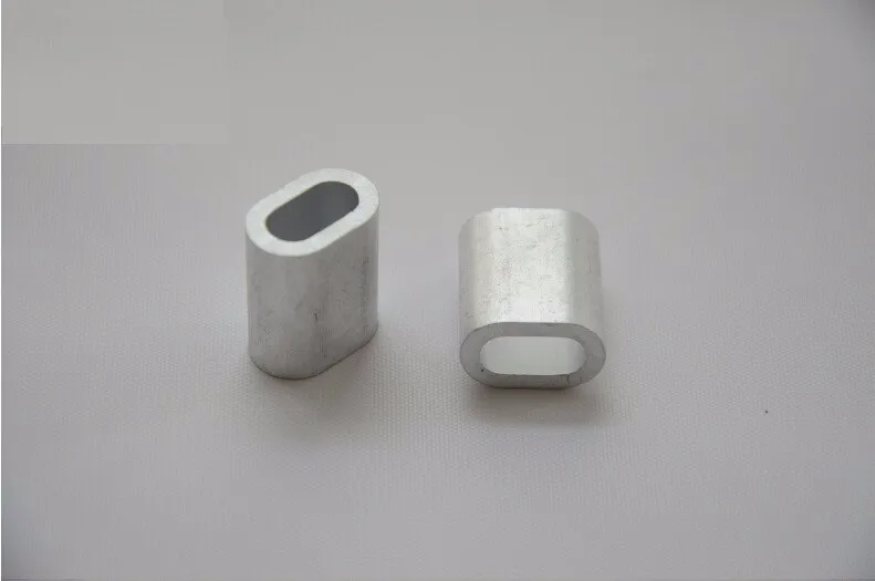 Алюминиевая овальная муфта из проволочного каната 500 шт. 0 5 мм 8 1 2 рукава|rope lace|sleeve