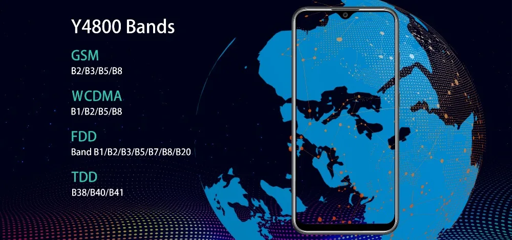 Oukitel Y4800 Android 9,0 48mp+ 5mp двойная камера заднего вида 4000mAh 6GB+ 128GB 6,3 ”FHD+ дисплей 9 V/2A Flash Charege глобальная версия