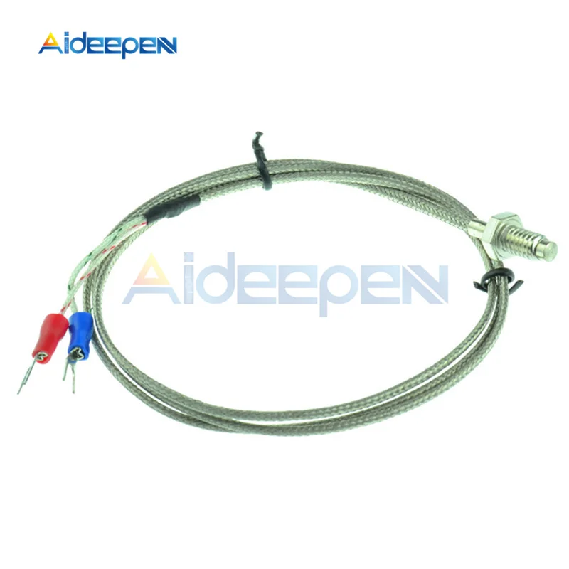 1 м 2 м к тип термопары кабель M6 Винт датчик температуры зонд 0-800 C для промышленного температурного контроллера