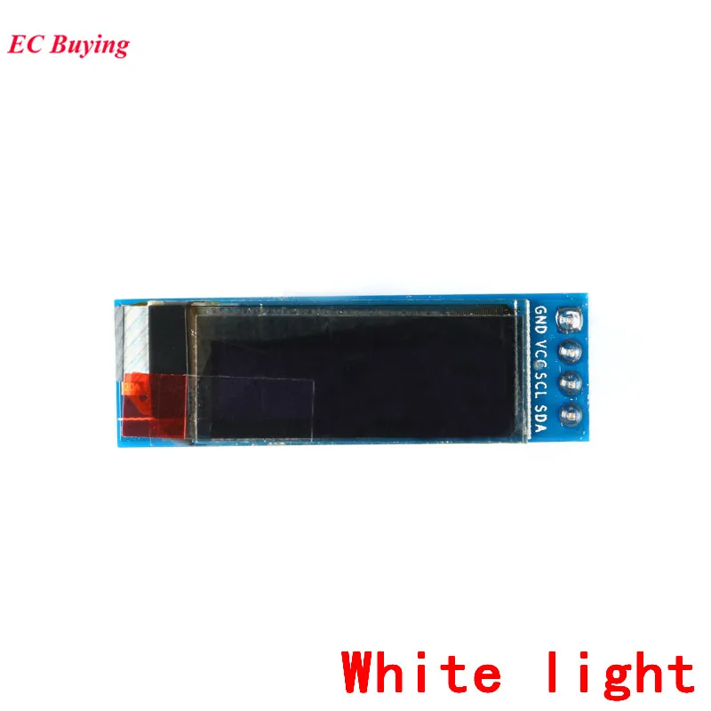 OLED дисплей SSD1306 0 91 дюйма 128x32 DIY модуль I2C IIC серия &quot 128*32 ЖК экран для Arduino белый 4P