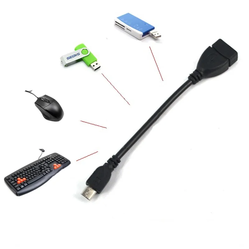 Универсальный 5Pin Мужской Micro USB 2 0 к гнезду хост OTG адаптер кабель для Samsung Galaxy S3 i9300