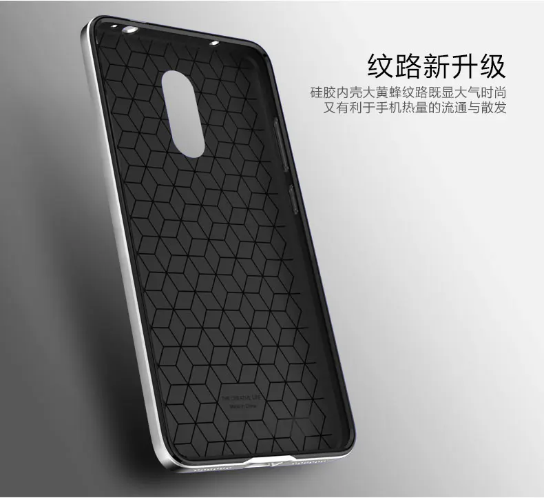 Xiaomi Redmi Note 4 Case Original ipaky Pro silicone Back Cover + PC Frame For redmi note 4x cases |