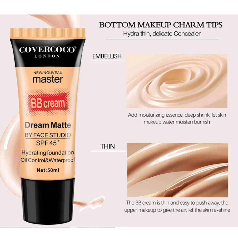 Профессиональная Косметика полный тональный крем скрытый консилер Foundation макияж