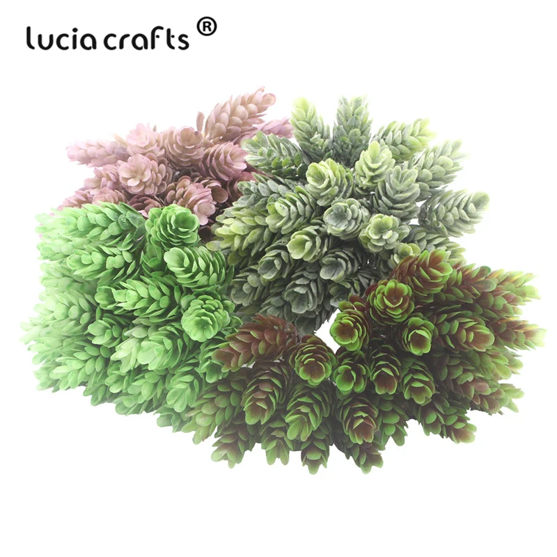 Lucia crafts 30 голов/Букет имитация сосновой травы для фруктов пластиковые