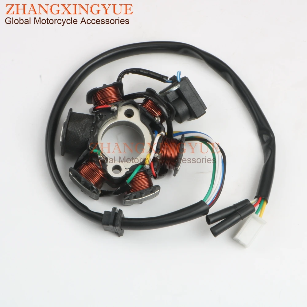 Самокат зажигания статора 6-8 катушки для Jonway Delta YY150T Epsilon YY150T-12 150cc GY6 125/150 152QMI 157QMJ 4- ход поршня