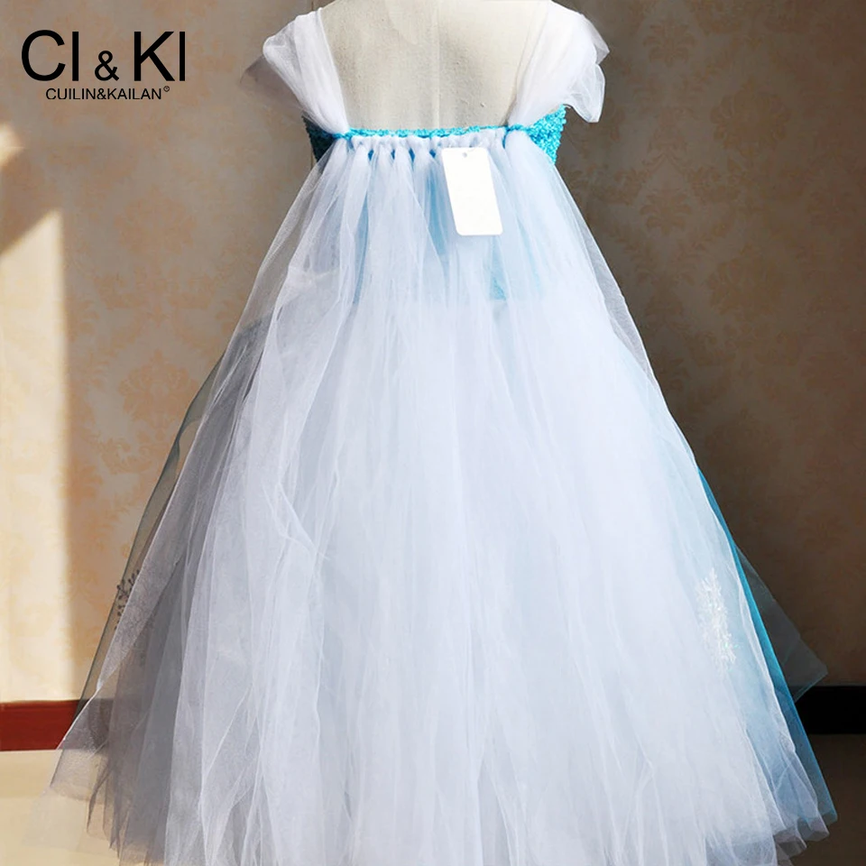 CuilinKailan dress elsa anna Girls Snow White Princess Kids Halloween Party Christmas Cosplay Costume Children troll | Детская одежда и