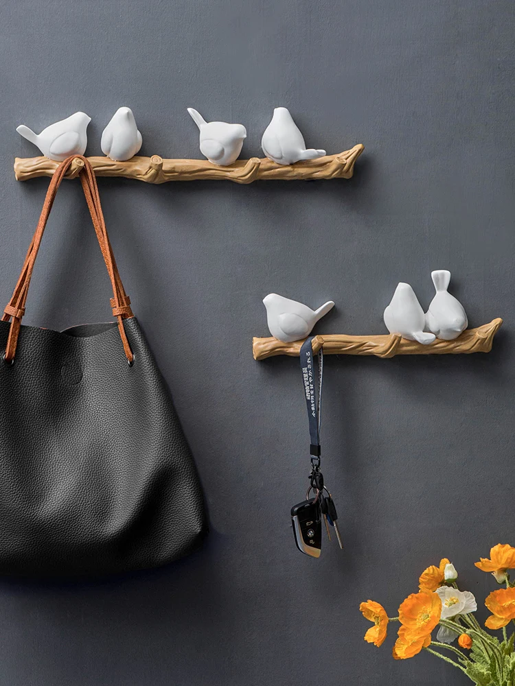 Трехмерный крючок для вертолета с птицами настенный без пробивания отверстий