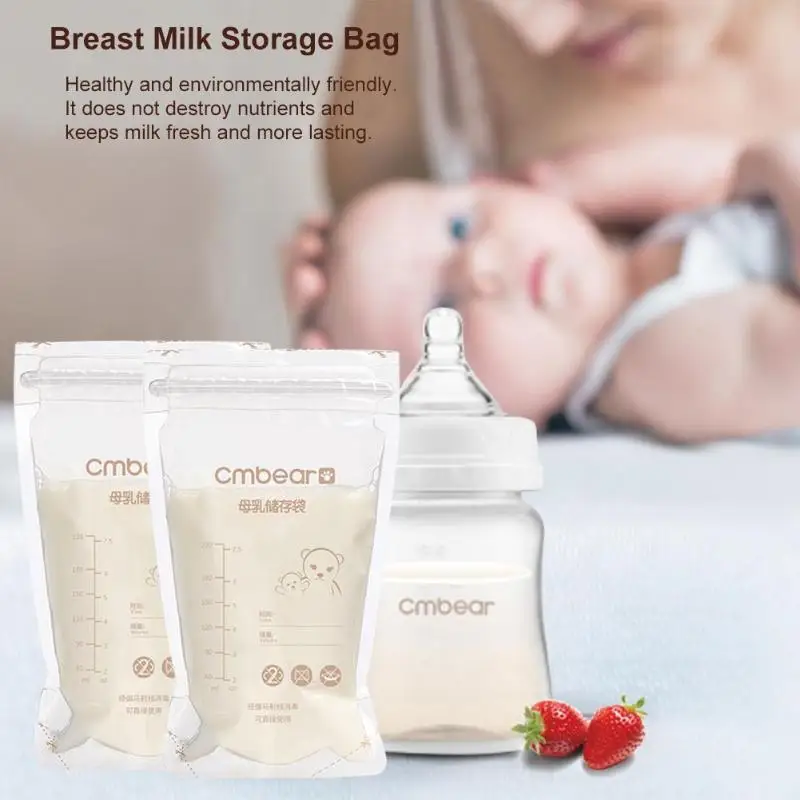 30/50 шт. Одноразовые герметичные пакеты для хранения грудного молока 220