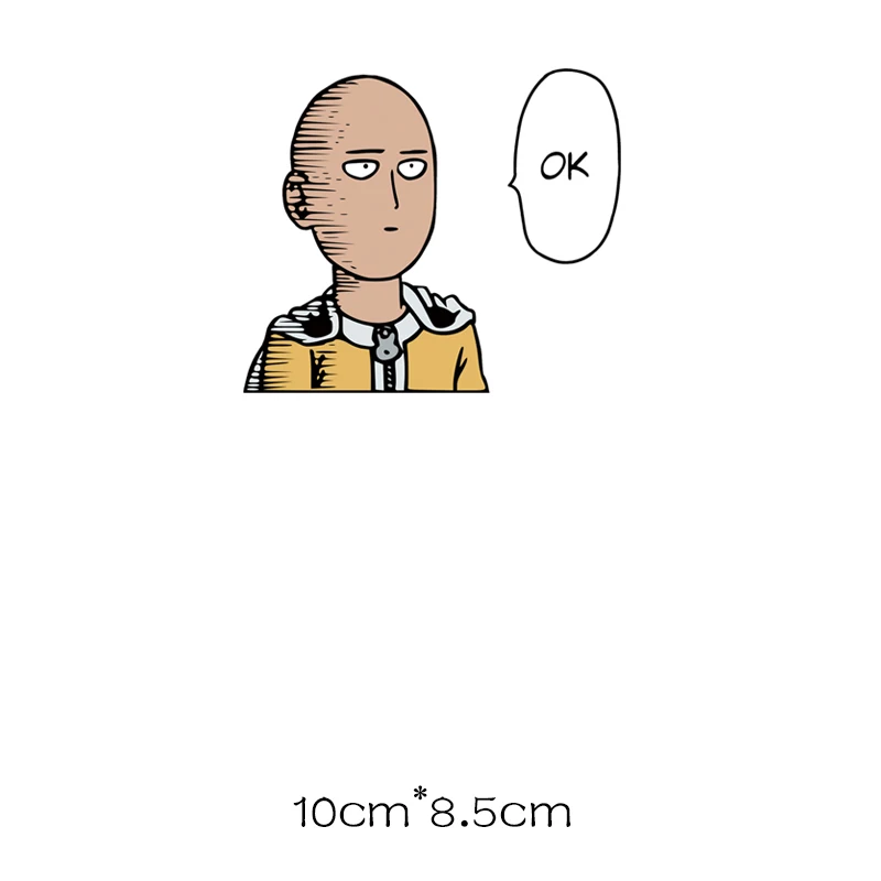 ONE PUNCH-MAN железные нашивки с полосками термо-Стикеры для одежды на одежде применение одного цветка аппликация передачи для одежды Аниме